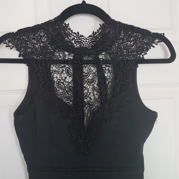 🍭Missguided🍭Lace top black dress - Picture 2 of 5